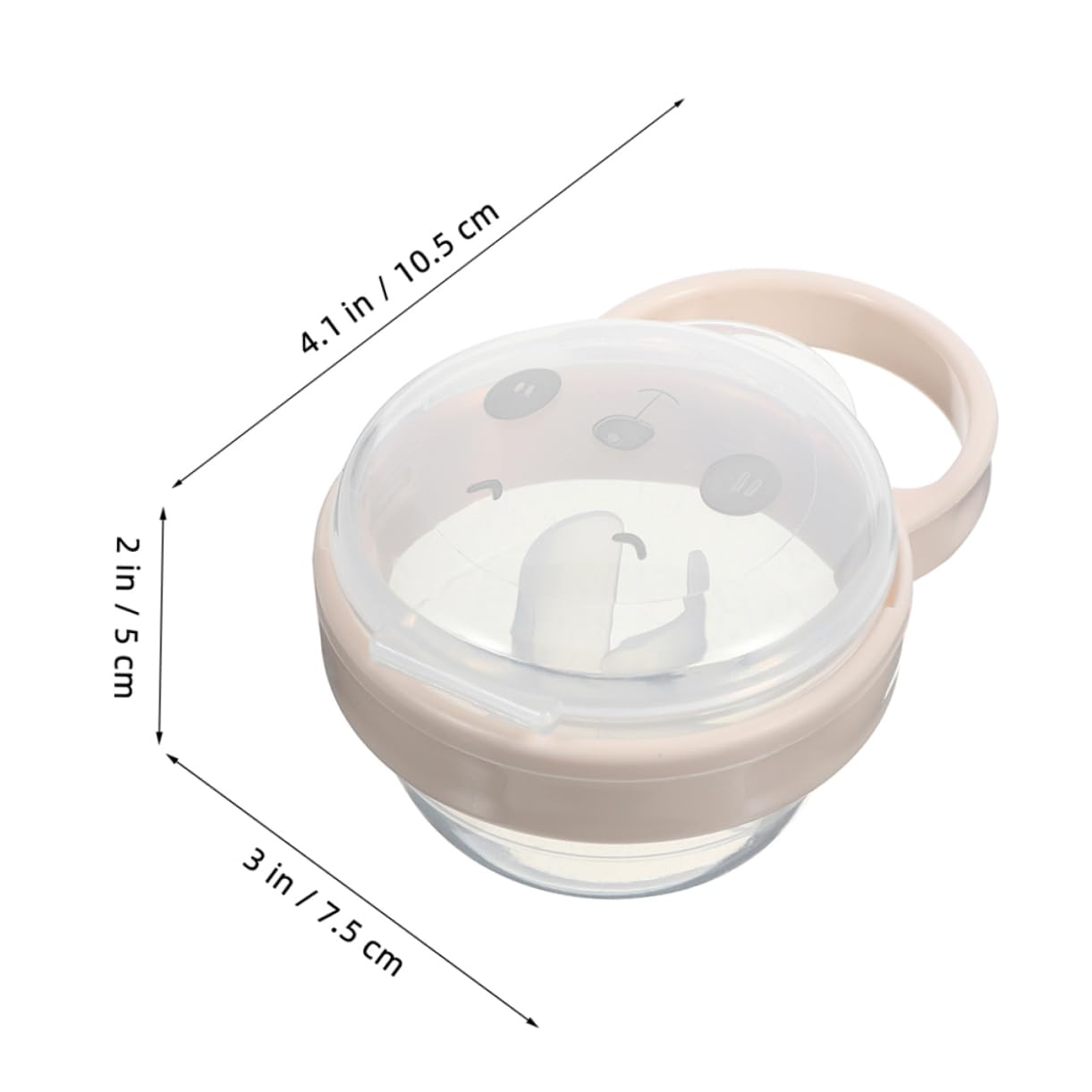 ERINGOGO Cute Pacifier Holder Case for Babies Travel Pacifier Container Storage for On-The-go