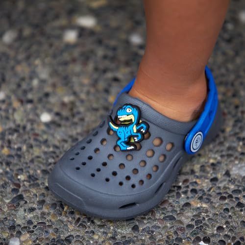 Joybees Active Clog Kids Charcoal/Sport Blue — view 2