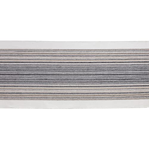 Dii Everyday Collection, Fringed Stripe Tabletop, Table Runner, 14X72, Black #TOP1