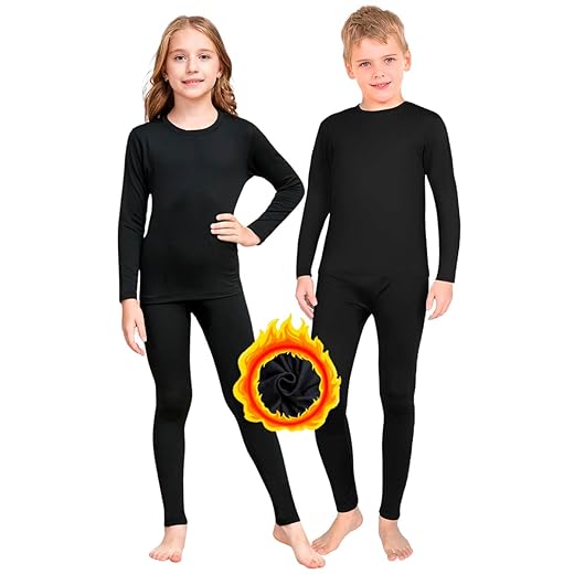 Conjunto Termico Infantil Calça e Blusa Frio Flanelada Segunda Pele