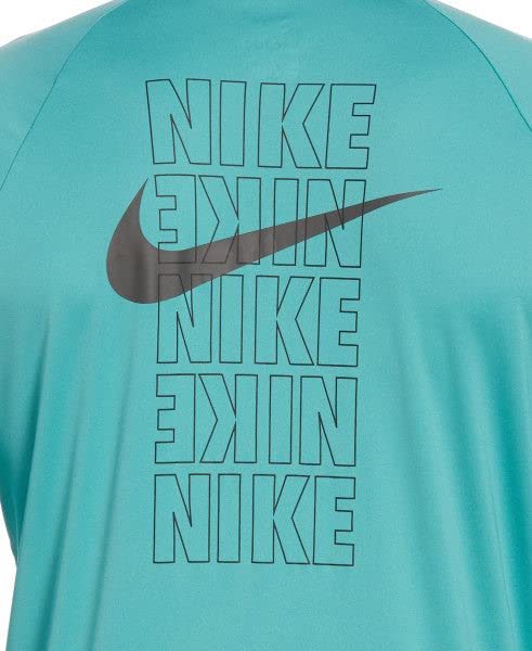 Nike Swim Men's Block Logo Long-Sleeve Hydroguard Swim Shirt Washed Teal XXLarge/Washed Teal3