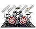 Mini Drum Kit MOTLEY CRUE Red Pentagram Tribute 40 cm Miniaturmodell Rockmodel Maßstab 1:4 Größe Dolls Sammlerbox Schlagzeugset Sammlermodell Mini Modell günstig Kaufen-Mini Drum Kit MOTLEY CRUE Red Pentagram Tribute 40 cm Miniaturmodell Rockmodel Maßstab 1:4 Größe Dolls Sammlerbox Schlagzeugset Sammlermodell