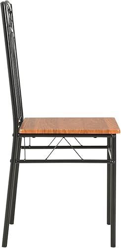 Miniatura 6 de Tidyard 2 Piece Dining Chairs MDF Seat Steel Frame Armless Side Chair for Kitchen, Dining Room, Resturant, Living Room, 15.7 x 18.9 x 33.9 in