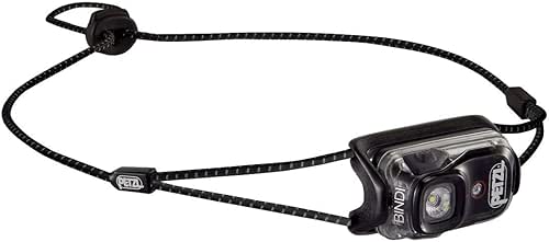 PETZL - Lampe frontale BINDI - 200 lumens, Noir, Batterie