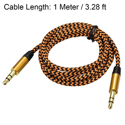 Cable de audio uxcell Jack 3.5mm macho a macho 1 m miniatura 2