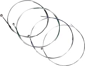 Fansjoy Cordas de Violino Universal Completo (G-D-A-E), Aço Sintético de Qualidade com Cabeça Esférica Niquelada para Violinos 4/4, 3/4, 1/2 e 1/4