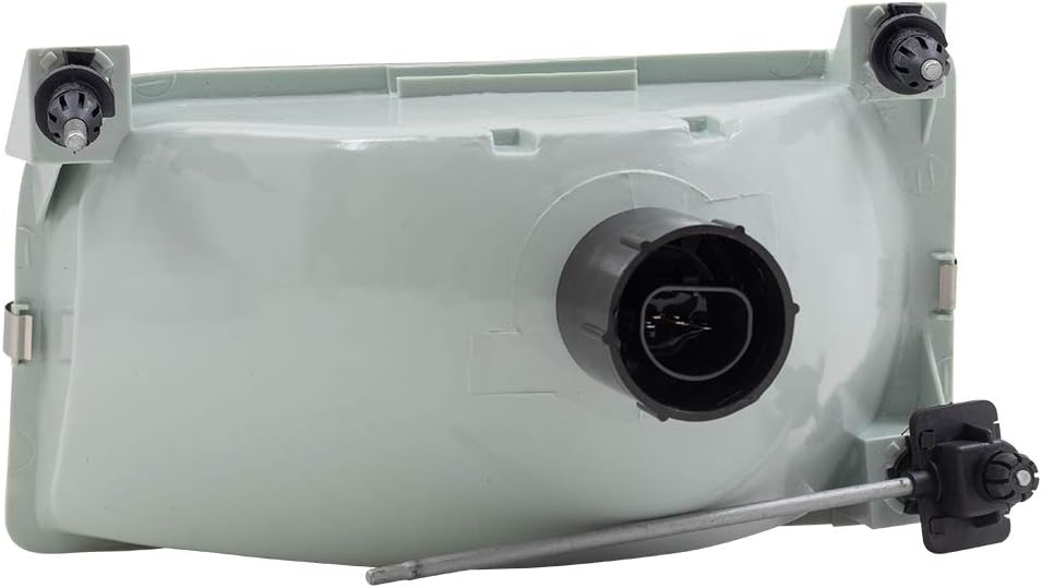 Brock Replacement Driver and Passenger Headlights Headlamps Compatible with 1992-1996 F150 Pickup Truck F2TZ13008B F2TZ13008A