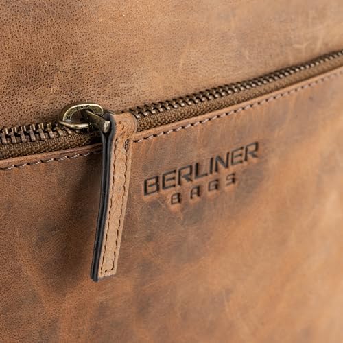 Berliner Bags Torba na ramię premium Tom ze skóry Buff Hunter, mała torba na ramię dla mężczyzn