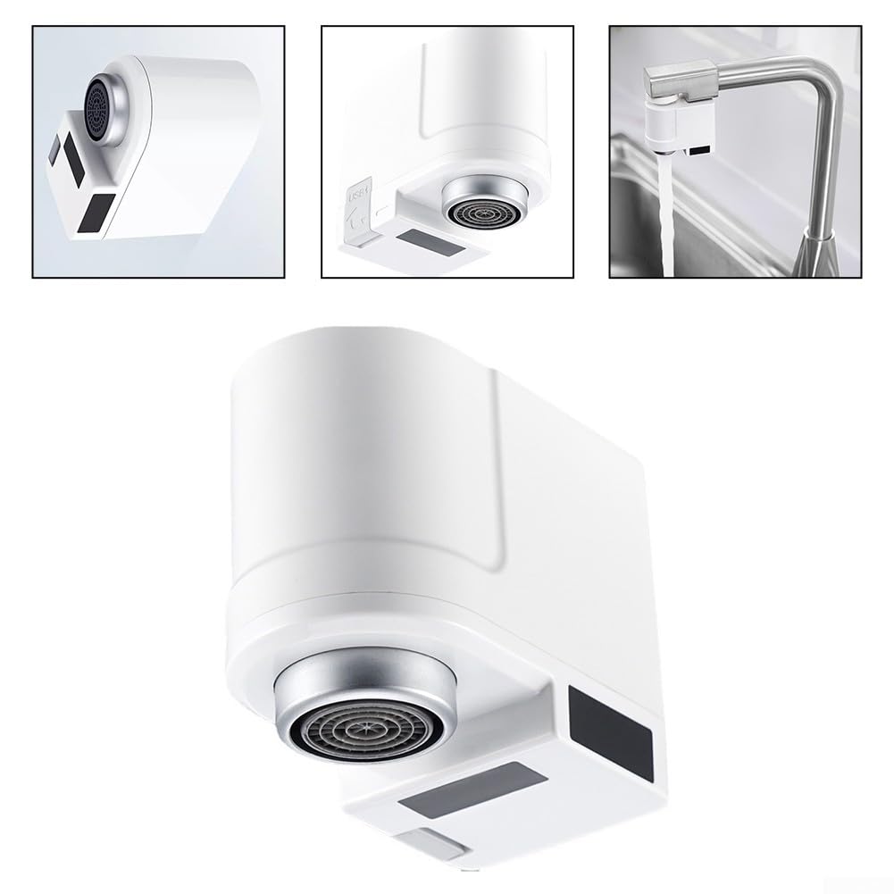 Robinets à capteur infrarouge, robinet automatique sans contact, robinet à double détection pour évier de cuisine et salle de bain