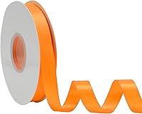 Vista 278 de Cinta de satén rosa polvoriento de doble cara, 3/8 pulgadas x 50 yardas, cintas de poliéster rosa polvoriento para envolver regalos, cinta de tela