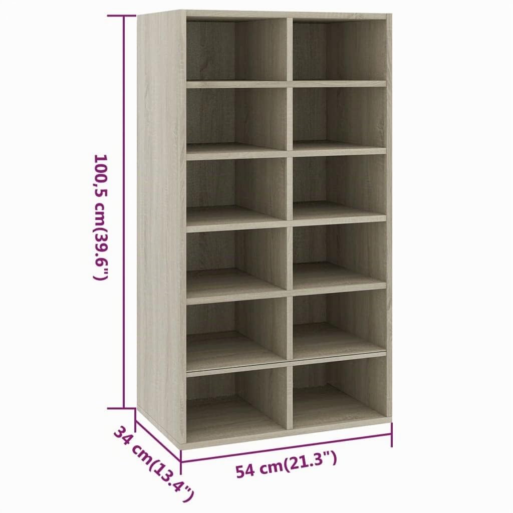 Scarpiera Rovere Sonoma 54x34x100,5 cm