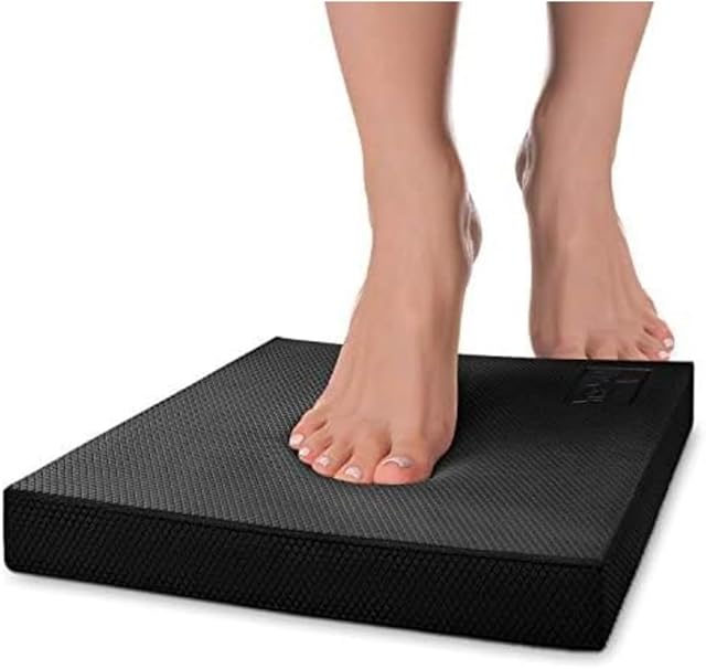 Yes4All Balance Pad, Foam Balance Cushion for Stability; Water Resistant Mat, Preferable for Fitness Exercise, Yoga and Home