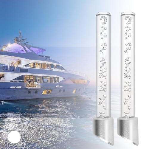 HUSUKU LED Marine Courtesy Lights with Crystal Bubble, 7