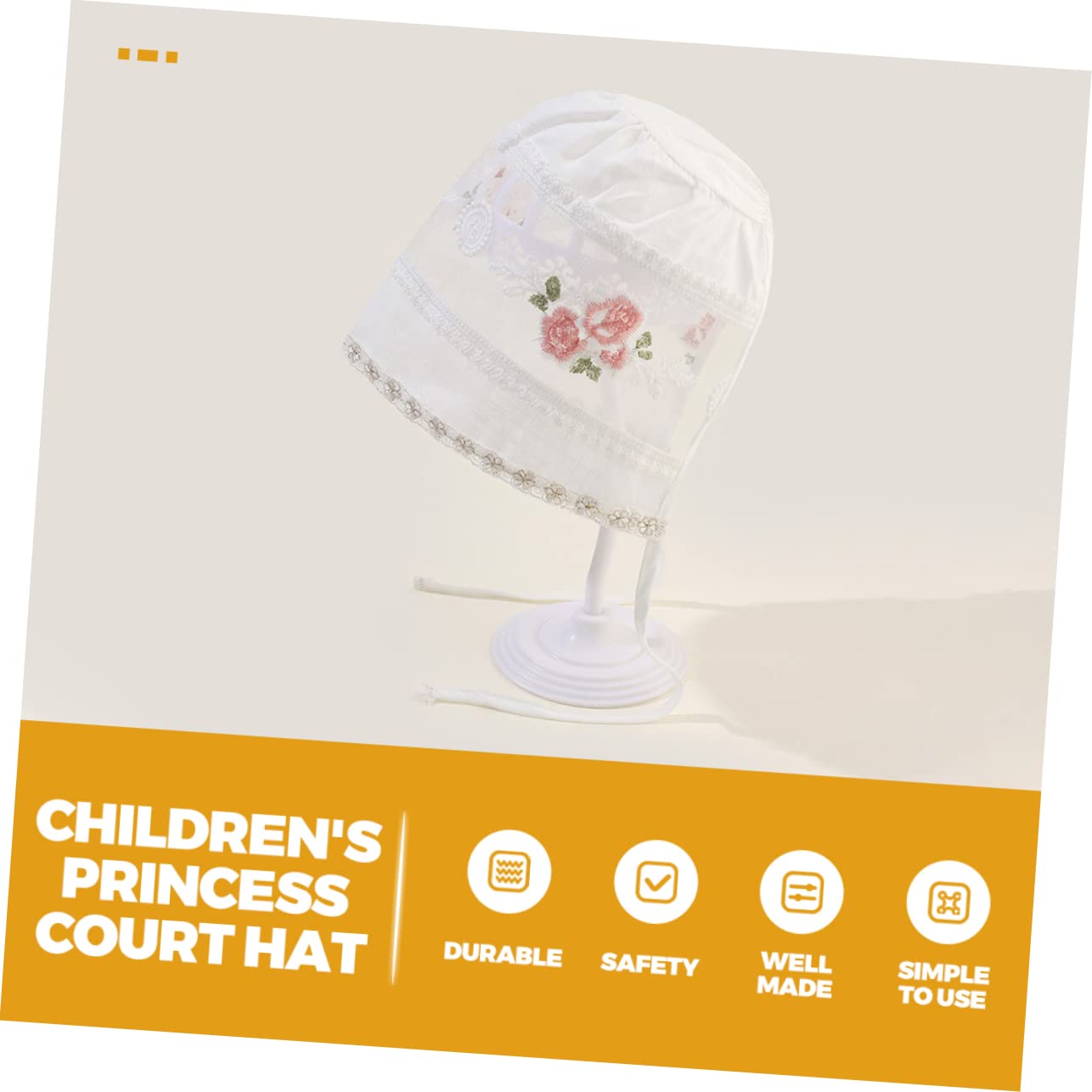 BESPORTBLE Sombrero De Sombreros De Verano para Bebé Gorro De Sombreros De Chicas Sombrero De Sol para Pequeños Sombrero De Playa para Sombrero De Niña Algodón