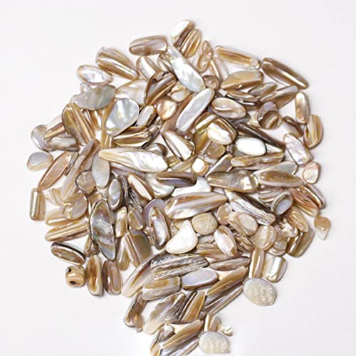 RIAAJ Türkis-Gold-Kristallstein, natürlicher Quarzkristall, herkömmlicher Stein, Heilung, Reiki-Perlen, Aquarium, Garten, Dekoration, DIY-Geschenk, Melonensamen, Kies, 30 g