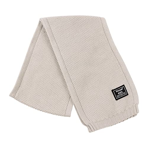 Image of PESAAT Kids Winter Infinity Scarf Knit Cotton Toddler Boy Girls Scarves