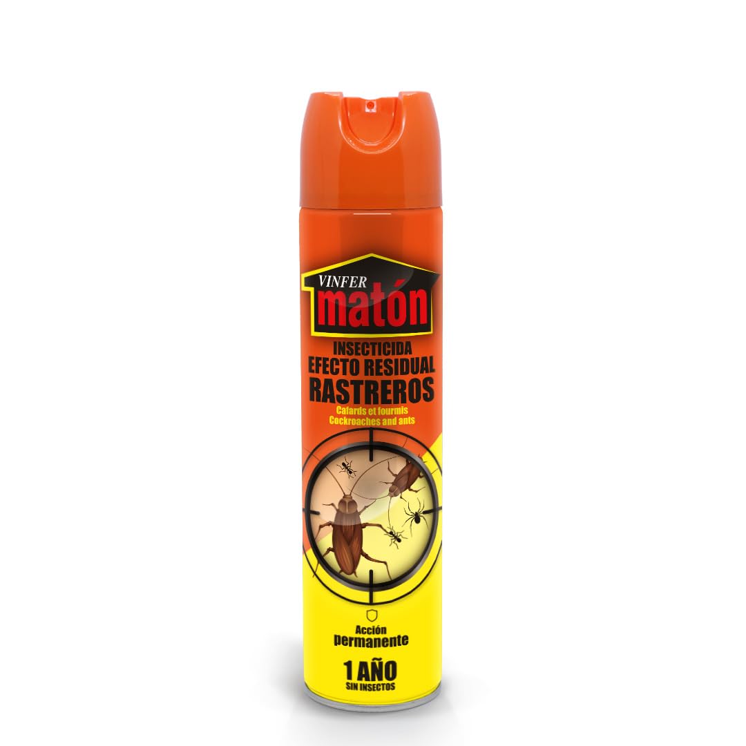 VINFERMATON – Insecticida Cucarachas y Hormigas Residual 400 ml | Spray Efecto Duradero para Interior y Exterior | Profesional Doméstico | 100 % MADE IN SPAIN