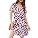Red White and Blue Dress for Women Independence Day Maternity Short Sleeve Dressy Festival Graphic Patriotic USA Flag Fashion 4th of July Outfit Vestidos De Verano para Mujer 2025