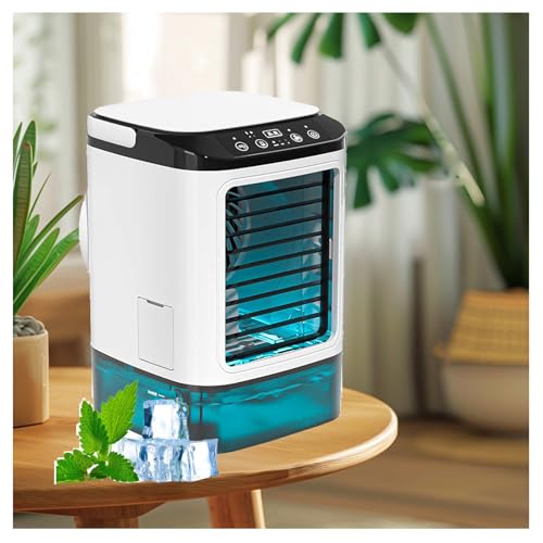 Con Caja De Hielo Aire Acondicionado Portatil Silencioso, Aire Acondicionado Portatil Silencioso Con Tanque De Agua De 900ml Aire Acondicionado Split