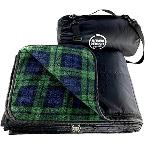 Waterproof Windproof Extra Thick Quilted Fleece Stadium Blanket Cover