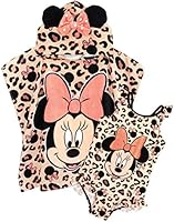 Disney Badeanzug & Kapuzenhandtuch-Poncho-Set Minnie Mouse Girl 3-4 Jahre