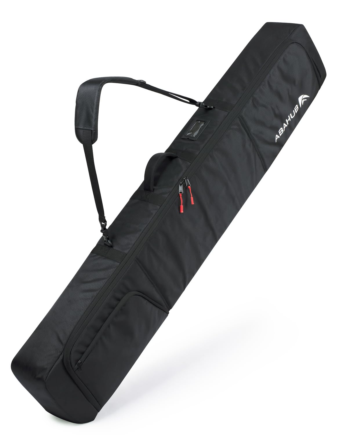 Abahub Funda de Esquís y Bolsa de Snowboard Acolchada e Impermeable - Funda Tabla Snowboard hasta 153 cm, con Correa Ajustable - para Hombre y Mujer, Ideal para Viaje