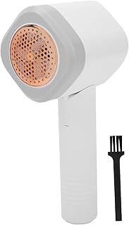 Barbeador de tecido, removedor de fiapos portátil recarregável com caixa removível com rede de proteção de alta dureza, removedor de fiapos elétrico com escova de limpeza para facilitar a remoção de Fuzz, fiapos e pílulas