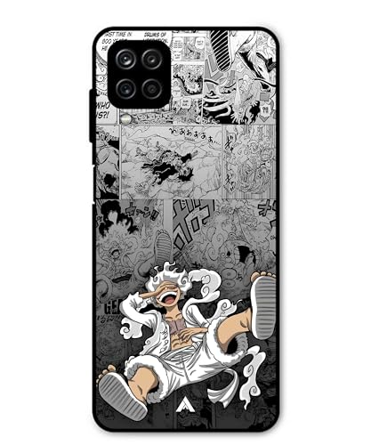 Image of Premium Anime 2 Case for Samsung Galaxy M12 (Glossy Finish) Soft-Touch Metal TPU Back Cover, Shockproof, Designer, Aesthetic Mobile Phone Case