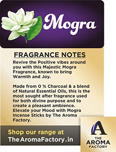 Image of The Aroma Factory White Sage,Mogra& Attar Jannat Agarbatti for Pooja,Luxury Incense Sticks,100% Herbal Fragrance Agarbathi (Bottle Pack of 3x100g)