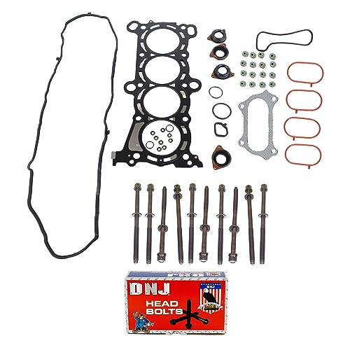 Image of DNJ HGB4306 Engine Cylinder Head Gasket Set with Head Bolt Kit, Complete Repair Set for 2013-2019 Honda Accord CR-V 2.4L L4 16V DOHC 2356cc