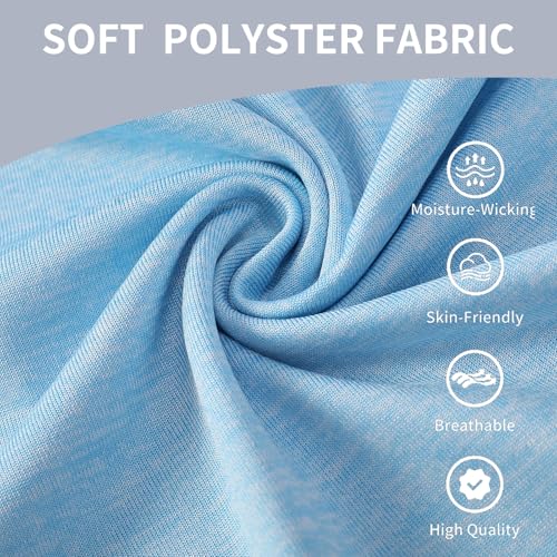 Phedrew 4-Pack Girls' Athletic Shorts High Waisted Quick Dry Active Shorts with Pockets Multipack (5-18 Years)2