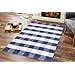 Amazon.com: GLAMBURG Cotton Buffalo Check Plaid Rugs Washable ...