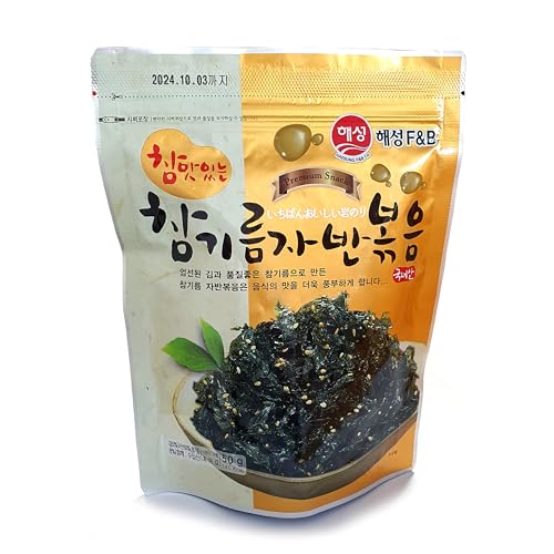 Minecook Korean Premium Roasted and Sea Salted Seasoned Seaweed Laver Savory Snack 50g / Nori Snack/김자반