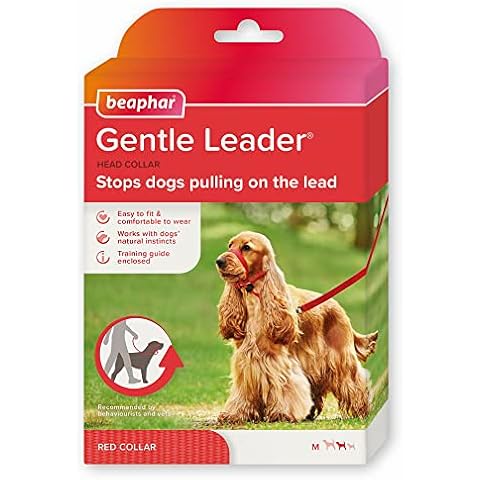 Beaphar Gentle Leader Hundehalfter, Größe M, rot Cover