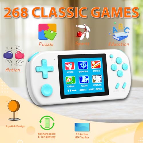 image for Beico Handheld Games for Kids Adults with Built in 268 Classic Retro V