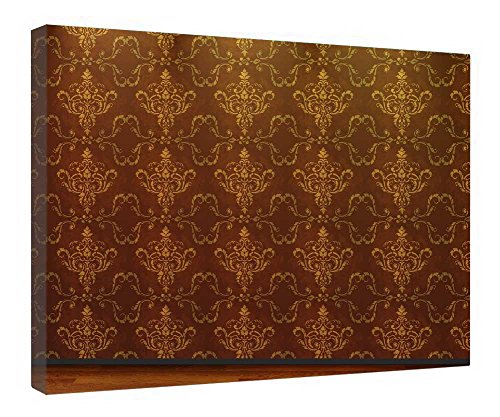 Toile victorienne encadrée bois pour salon chic - Tableau rétro 40,6 x 50,8 cm