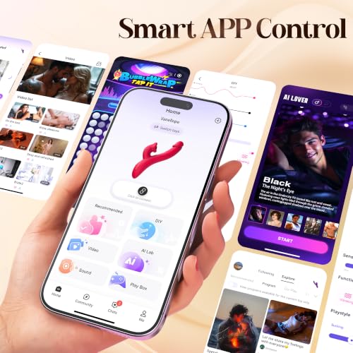 Image of Toendi Rabbit Vibrator for Women, Clit Sucker & Thrusting Realistic Dildo | 9 Suction Modes Clit Sucker, 7 Thrusting & Vibration Modes, G Spot Clitoral Vibrators, App Controlled Long Distance