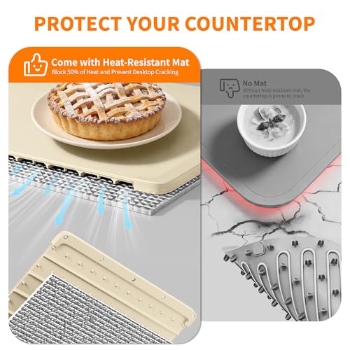 HOTEAGLE Food Warming Mat with Heat Resistant Pad for Family Dinner 26"x15" - image 2