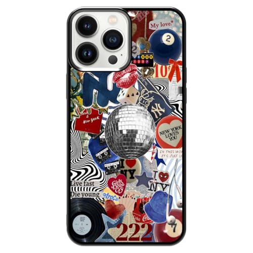 qizjio Coquette Phone Case Shockproof Protective Collage Aesthetic Phone Cover for iPhone 13 Pro Max