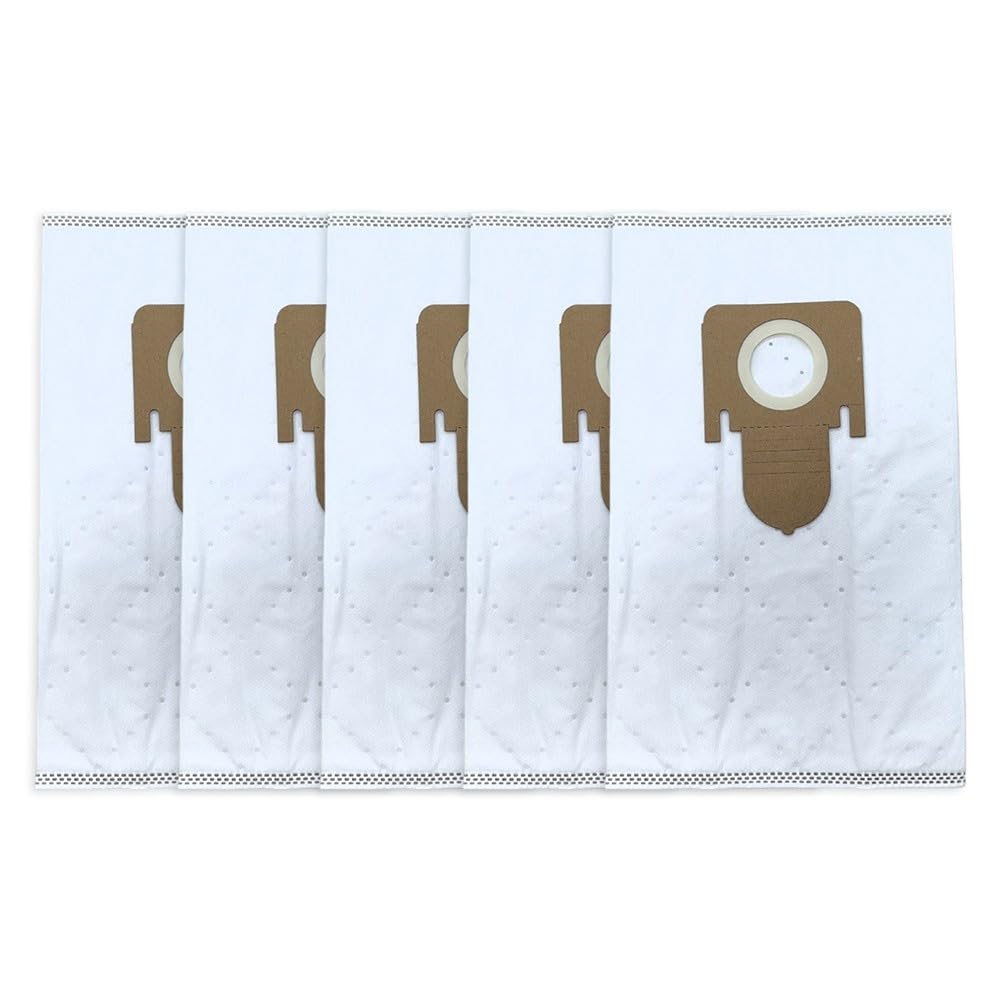 Sacs d'aspirateur en non-tissé à 5 couches compatibles avec Thomas pour Aqua PET & Family - Sacs à poussière en non-tissé - Ajustement précis pour débris secs et humides - Blanc