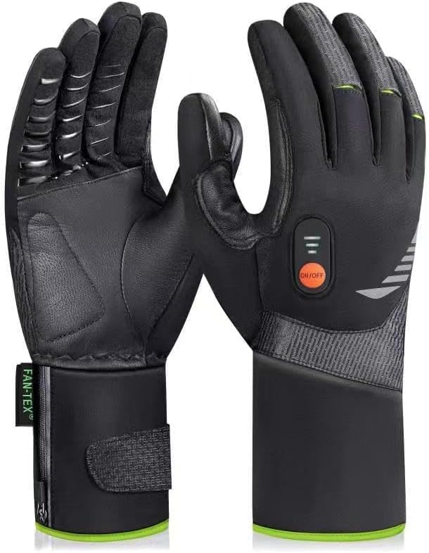 Heated Gloves for Men Women, Rechargeable Waterproof Heated Work Gloves with Arthritis Raynaud's Relief for Ski Golf Hiking Driving