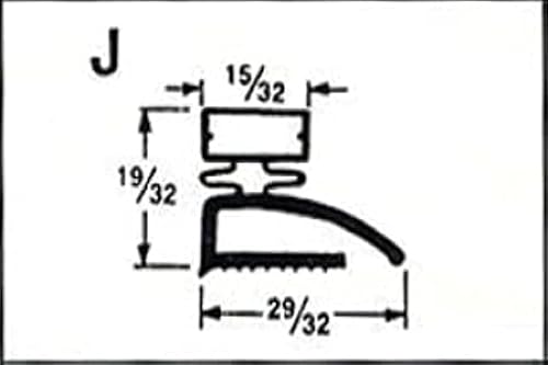 Miniatura 2 de SUPCO SU2003 GIDDS-653260 Junta universal para puerta de refrigerador de 32 x 55 pulgadas