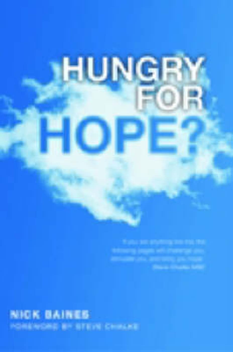 Hungry for Hope?,Nick Baines