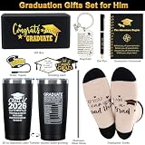Graduation Gifts for Men Him 2026, College High School Graduation Gift Box for Class of 2026 Graduates Boys, Master Degree Phd Male Graduate Gifts Basket for Men Son, Doctorate Grad Gift Ideas