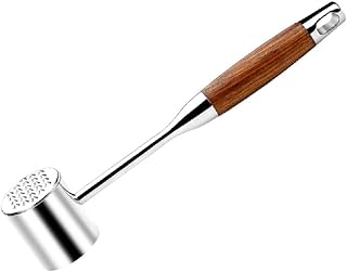 FIAMER młotek do steków ciężki kurczak wołowina wieprzowina jagnię tenderizer kuchnia stal nierdzewna narzędzia do gotowania zmywarka do naczyń marynowany wytrzymały młotek do żywności (srebrny)