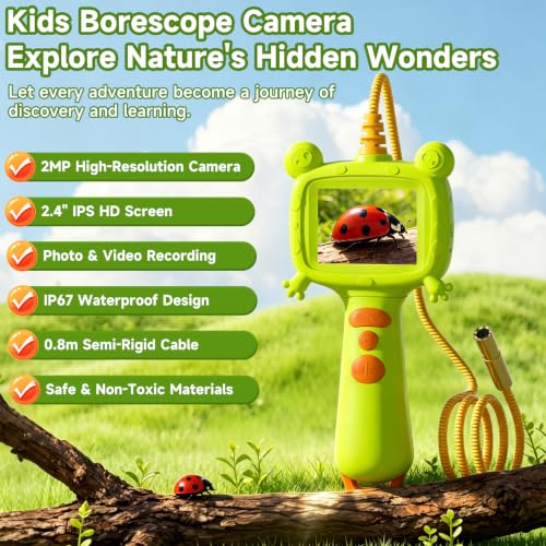Kids Borescope Camera with Light, Snake Camera Toys for Boys Girls Age 3+ - image 6