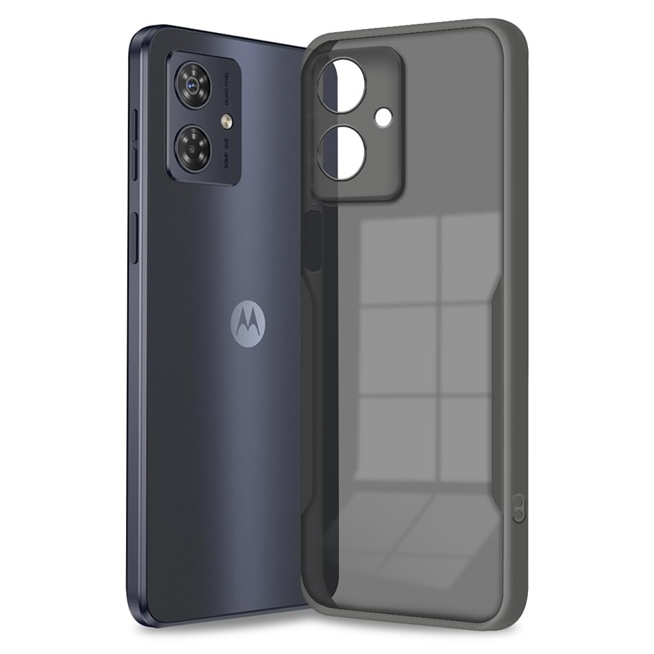 Fashionury Colored Transparent Back Case Cover for Motorola Moto G54 5G | Shockproof Design | Camera Protection Bump | Colored TPU | Bumper Case for Motorola Moto G54 5G (Black) (B0DBV474FN) Amazon Price History, Amazon Price Tracker