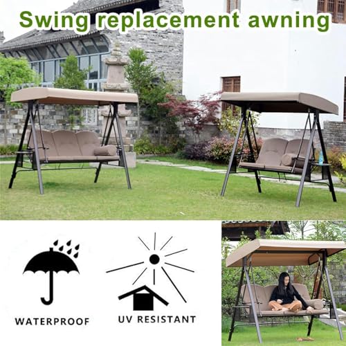 Housse de Balançoire de Jardin Toit de Rechange Oxford Anti-UV 191x120