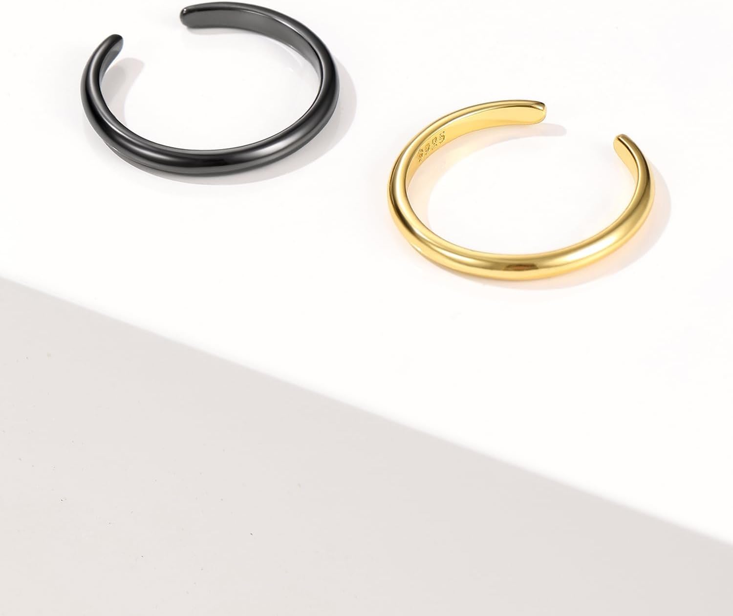 ChicSilver Sterling Silver Toe Rings for Women 14K Gold Plated Toe Rings for Women Open Adjustable Toe Ring for Women Toe Jewelry for Summer Beach
