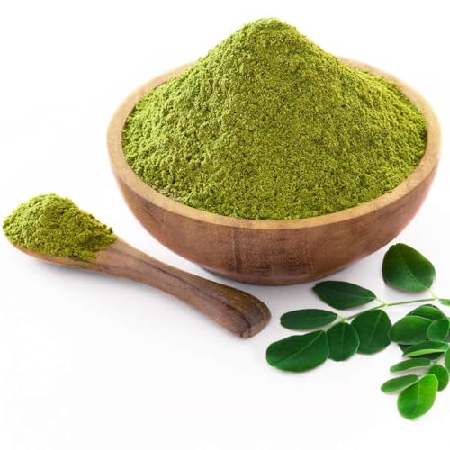 Image of 100% Moringa Leaf Powder 500g | Drumstick Leaf powder | Herbal Supplement | Good for Immunity, Digestion, skincare and Haircare | Rich In Vitamins & Minerals